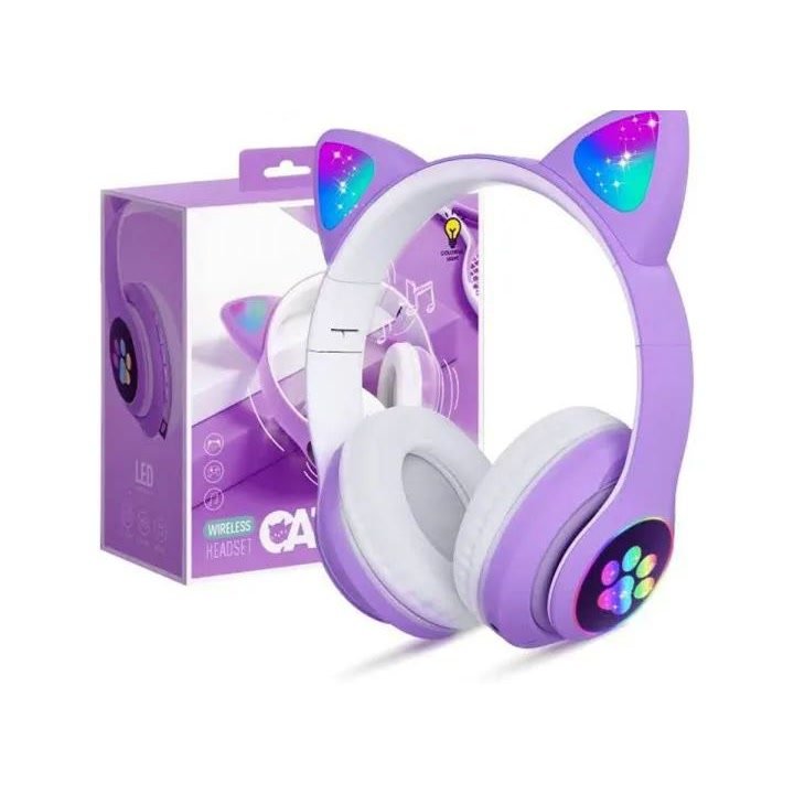 Cat Ear LED Wireless Headphones